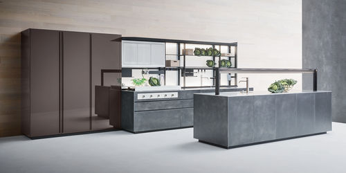 Кухня из стали - Artematica  - VALCUCINE - современная / из дерева / из стекла