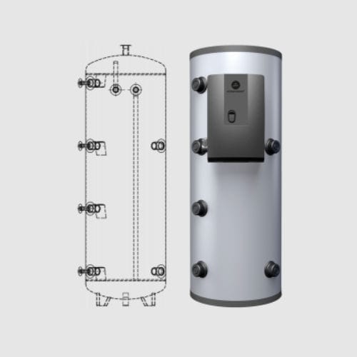 Баллон с горячей водой на пеллетах - FRESH - Sonnenkraft Gmbh - напольный / вертикальный / для домашнего использования