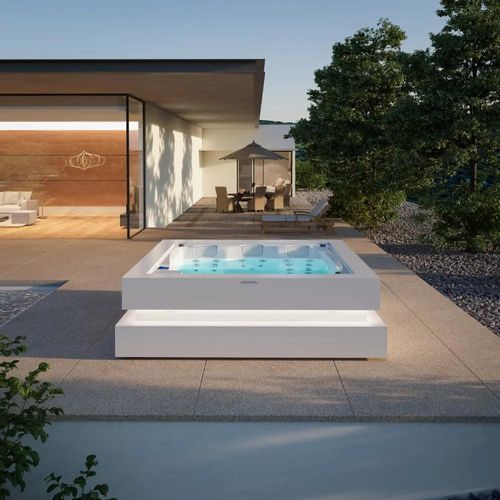 Каркасная спа-ванна - SERENITY - Aquavia Spa - квадратная / 3 места / 4 места