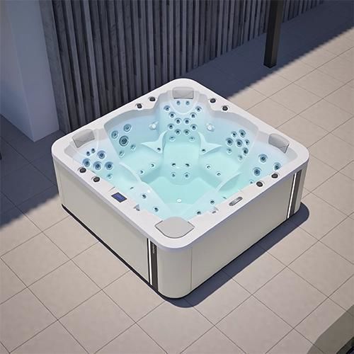 Каркасная спа-ванна - VELVET - Aquavia Spa - встраиваемая / квадратная / 5 мест