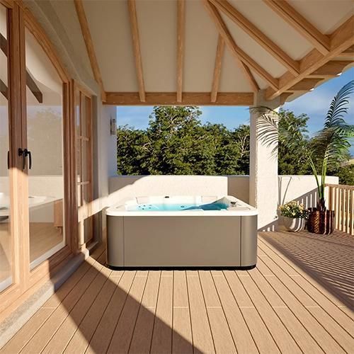 Встраиваемая спа-ванна - AQUALIFE 5 - Aquavia Spa - каркасная / квадратная / 4 места