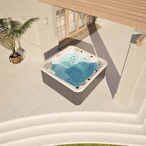 Встраиваемая спа-ванна - FEEL - Aquavia Spa - каркасная / квадратная / 4 места