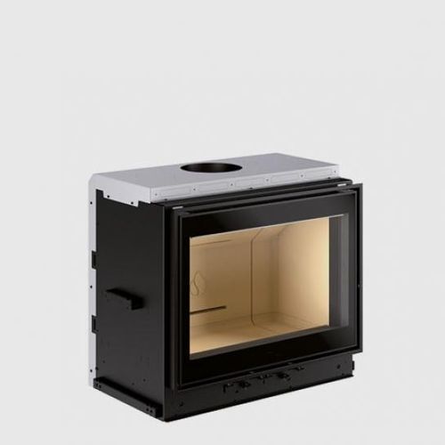 Закрытая топка на дровах - MC 70/51 - Piazzetta - с 1 поверхностью / из стали / из керамики