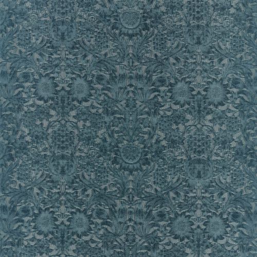 Вертикальная штора - SUNFLOWER CAFFOY - MORRIS & Co. - природный мотив / из ткани / из бархата