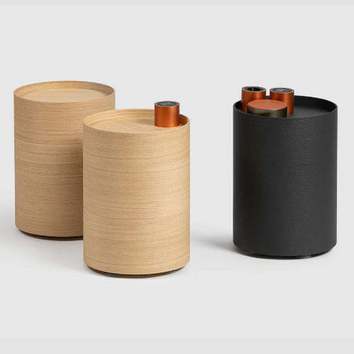 Современный журнальный столик - PORTS SIDE TABLE - Bene GmbH - из дуба / из каштана / из алюминия