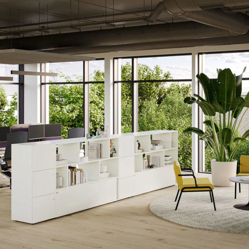 Низкий шкаф для папок - LOFT - Bene GmbH - высокий / из дуба / из клена