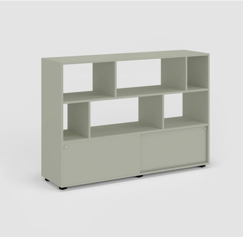 Низкий шкаф для папок - LOFT STORAGE - Bene GmbH - высокий / из дуба / из клена