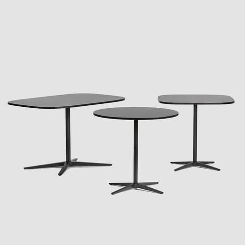 Современный стол - CLUB Table - Bene GmbH - из фанерованной древесины / из меламина / с основанием из металла
