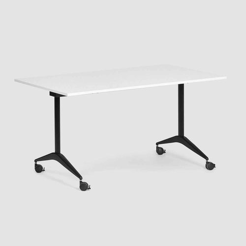 Современный стол - FLEX Schwenktisch - Bene GmbH - из меламина / с основанием из алюминия / прямоугольный