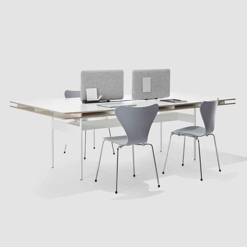 Стол для собраний минималистский дизайн - STUDIO FACT - Bene GmbH - из дуба / из каштана / из меламина