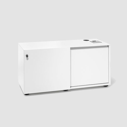 Низкий шкаф для папок - KT - Bene GmbH - из ламината / с раздвижными дверями / современный