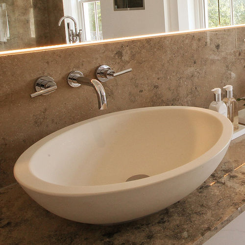 Настольная раковина - OVB SERIES - Castello Luxury Baths - из композита / из камня / с регулируемым зеркалом