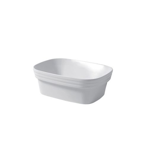 Полуутопленная раковина - LOOM : LO050I3801  - Disegno Ceramica - из керамики / прямоугольная / современная