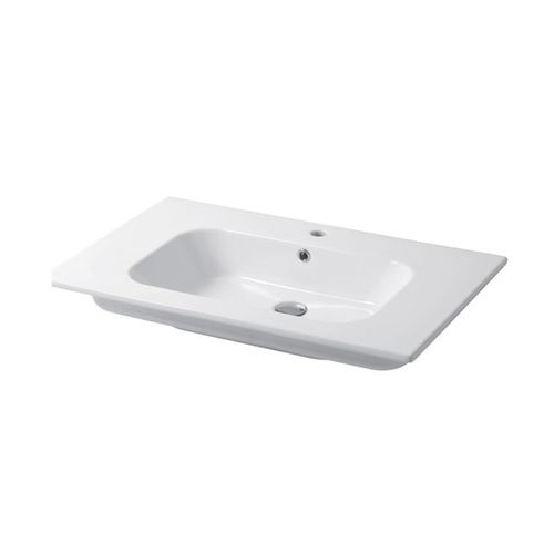 Встраиваемая раковина - QUBO : QS08151101 - Disegno Ceramica - из керамики / прямоугольная / современная
