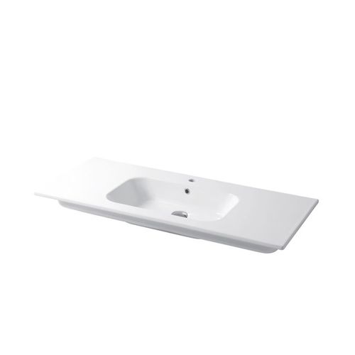 Встраиваемая раковина - QUBO : QS10651101 - Disegno Ceramica - из керамики / прямоугольная / современная