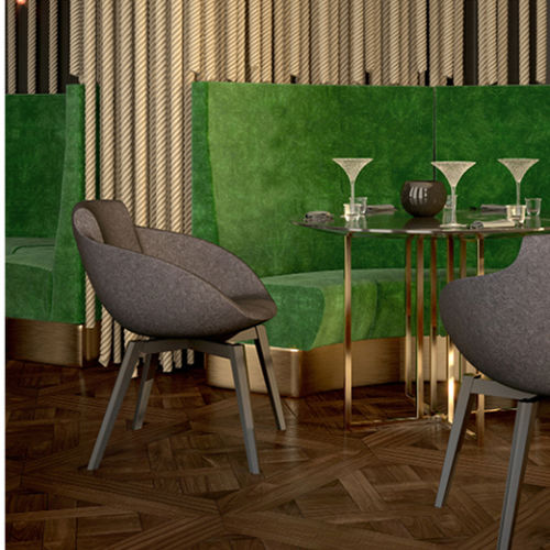 Современный cтул - PL THE ROOM - DRIGANI SRL - для интерьера / из бархата / из искусственной кожи