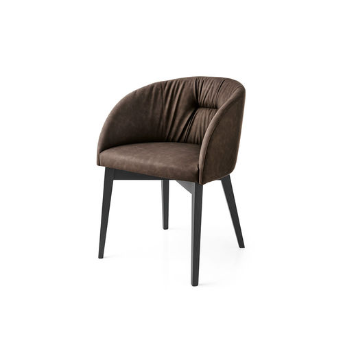 Современный cтул - PL 1902 - DRIGANI SRL - для интерьера / из полиэстера / с основанием из бука