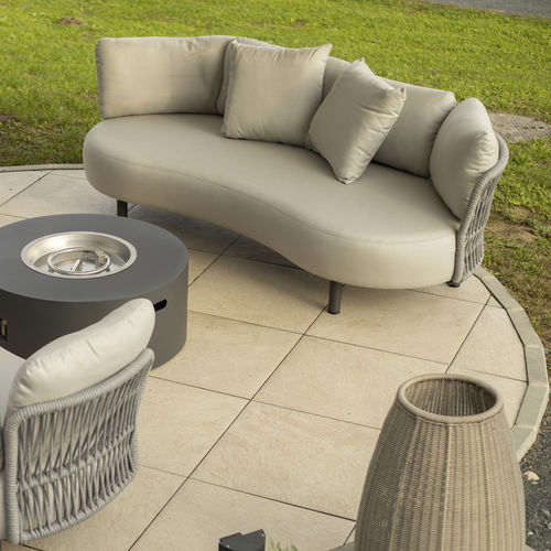 Современный диван - MOON - DRIGANI SRL - из ткани / из полиэстера / из полиэтилена