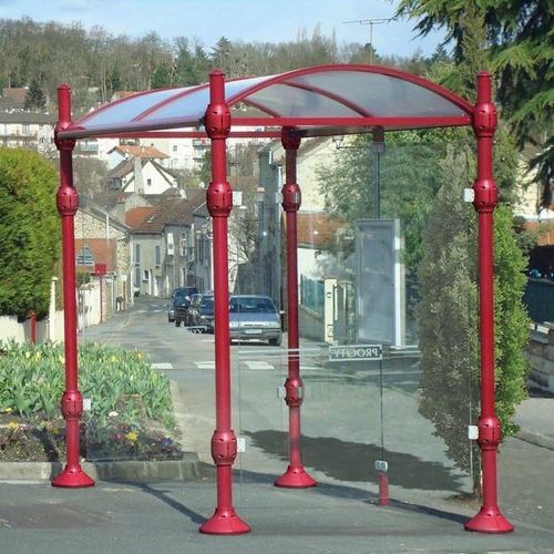 Крытая автобусная остановка из стекла - PROVINCE AGORA - PROCITY - из алюминия / из анодированного алюминия / из литого алюминия