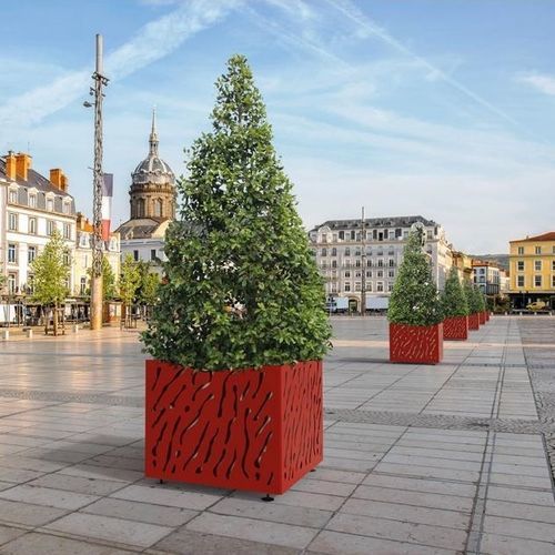 Кадка для садовых растений из стального листа - VENICE - PROCITY - из гальванизированной стали / из окрашенной стали / квадратная