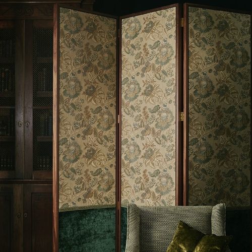 Ткань для штор - CASSIA  - Colefax & Fowler - настенная / в цветочек / из хлопка