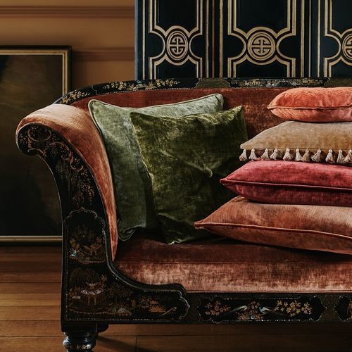 Обивочная ткань - COSIMA  - Colefax & Fowler - для штор / однотонная / из хлопка