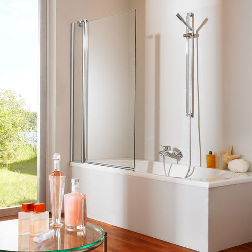 Неподвижная перегородка для ванны - 501 DESIGN PURE - Hüppe - без рамы