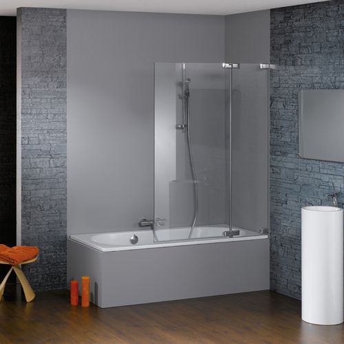 Поворотная перегородка для ванны - STUDIO PARIS ELEGANCE - Hüppe - без рамы