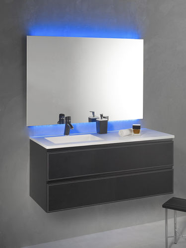 Подвесная тумба под умывальник - LOFT & BATH 120CM - KRAMER - из дерева / современная