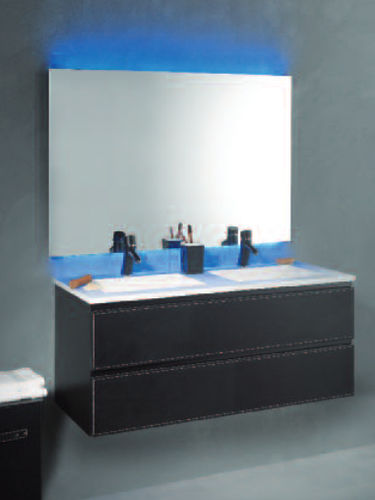 Двойная тумба под умывальник - LOFT & BATH 120 CM - KRAMER - подвесная / из дерева / современная
