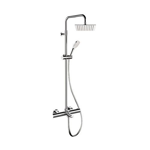 Термостатическая душевая стойка - EQ34A8CPUFS20 SERIES - Remer Rubinetterie - из нержавеющей стали / настенная / современная