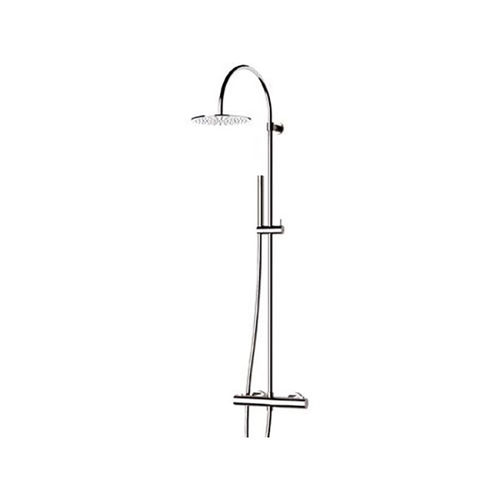 Термостатическая душевая стойка - EQ37330L - Remer Rubinetterie - из нержавеющей стали / хромированная отделка / настенная