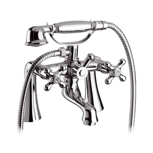 Двухрычажный смеситель для ванны - 02LIUK - Remer Rubinetterie - настольный / из хромированной латуни / для ванной комнаты