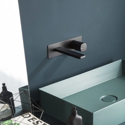 Однорычажный смеситель для раковины - PR43AY102C04+PR43MC001C04 - Ritmonio Rubinetterie Srl - настенный / встраиваемый / из латуни