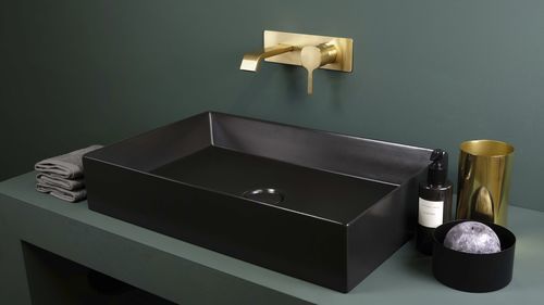 Однорычажный смеситель для раковины - PR35AZ101 - Ritmonio Rubinetterie Srl - настенный / встраиваемый / из хромированной латуни