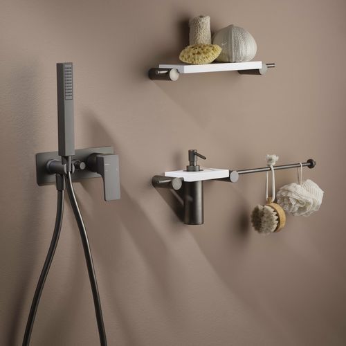 Однорычажный смеситель для душа - PR32GF101F31 - Ritmonio Rubinetterie Srl - настенный / встраиваемый / из хромированной латуни