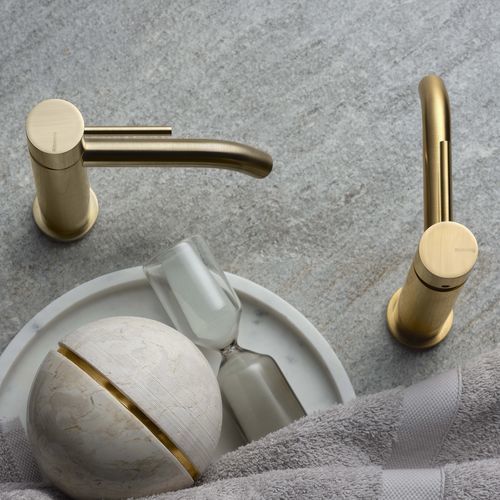 Однорычажный смеситель для раковины - PR52AA201CHX - Ritmonio Rubinetterie Srl - настольный / из матированной латуни / для ванной комнаты