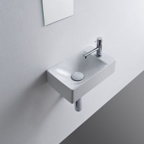 Подвесная раковина - 1502 - Scarabeo Ceramiche - из керамики / прямоугольная / 1 отверстие