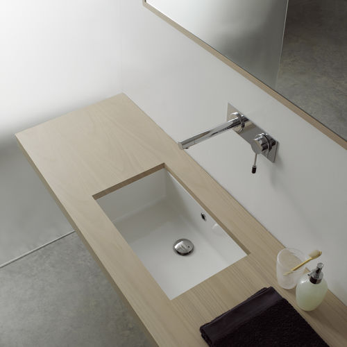 Раковина под рабочей поверхностью - 8091 - Scarabeo Ceramiche - из керамики / прямоугольная / без отверстия