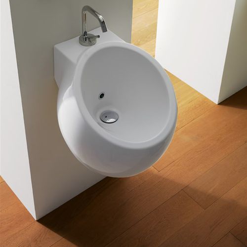 Подвесная раковина - Planet 45 - Scarabeo Ceramiche - из глазированной керамики / 1 отверстие / современная