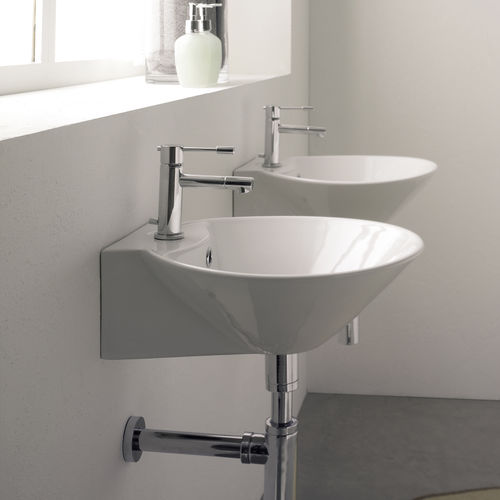 Подвесная раковина - 8010R - Scarabeo Ceramiche - из керамики / круглая / 1 отверстие