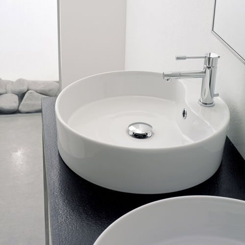 Настольная раковина - 8029R - Scarabeo Ceramiche - из керамики / круглая / 1 отверстие