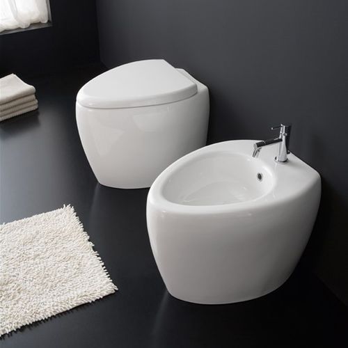 Напольный унитаз - 8606 - Scarabeo Ceramiche - из керамики / из пластика / для бытового использования