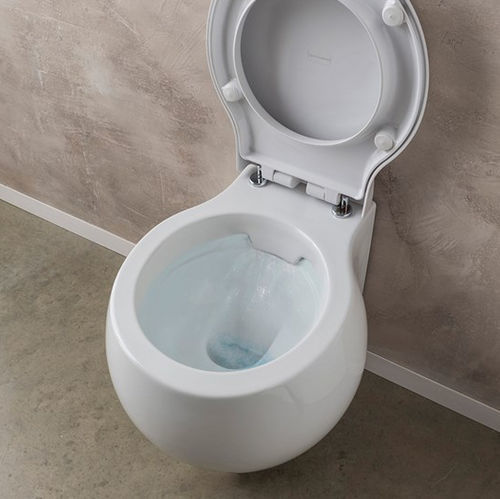 Подвесной унитаз - 8105CL - Scarabeo Ceramiche - из керамики / для бытового использования / круглый