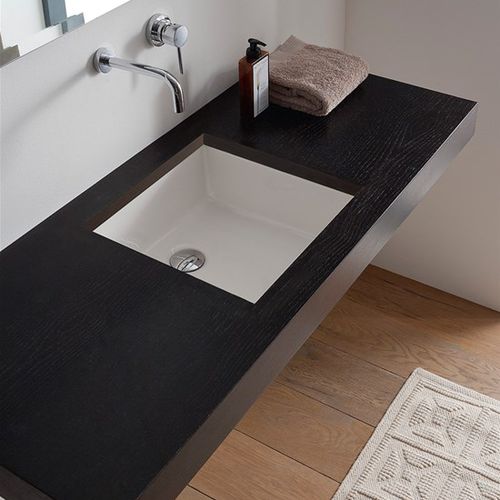 Раковина под рабочей поверхностью - 8089 - Scarabeo Ceramiche - из керамики / квадратная / без отверстия