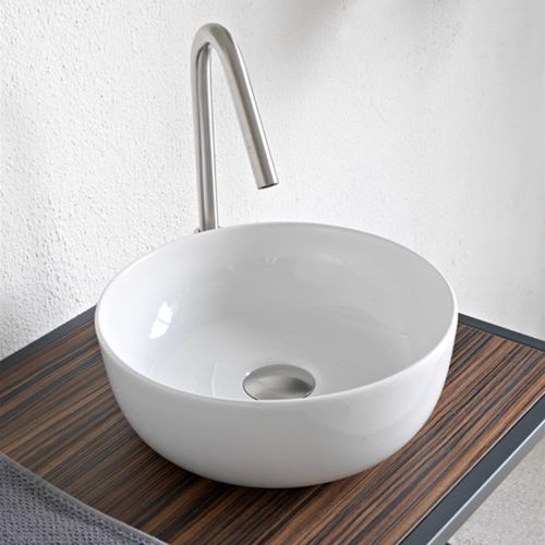 Настольная раковина - GLAM - Scarabeo Ceramiche - из керамики / круговая / без отверстия