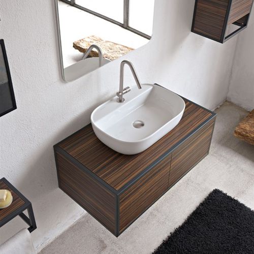 Настольная раковина - GLAM - Scarabeo Ceramiche - из керамики / глянцевая / 1 отверстие