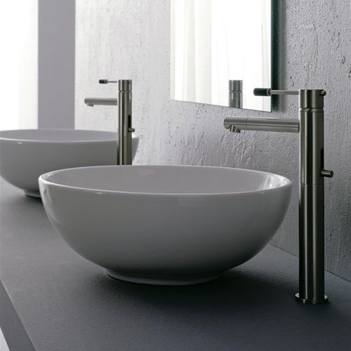 Настольная раковина - 8009 - Scarabeo Ceramiche - из керамики / круглая / без отверстия