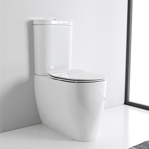 Унитаз моноблок - MOON - Scarabeo Ceramiche - из фарфора / не определено / с удлиненной чашей
