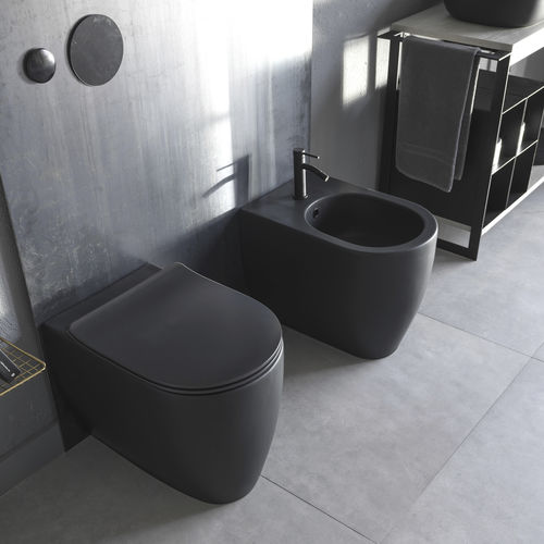 Напольный унитаз - ARDESIA - Scarabeo Ceramiche - из керамики / для профессионального использования / овальный